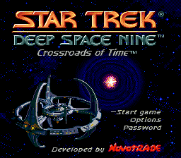 Star Trek: Deep Space Nine: Crossroads of Time title screen for Sega Mega Drive
